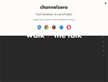 Tablet Screenshot of channelzero.com.au